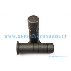 Coppia manopole Ø 24mm grigio per Vespa PK  50 - 125/ FL2 1990 (Rif.originale Piaggio 266187)