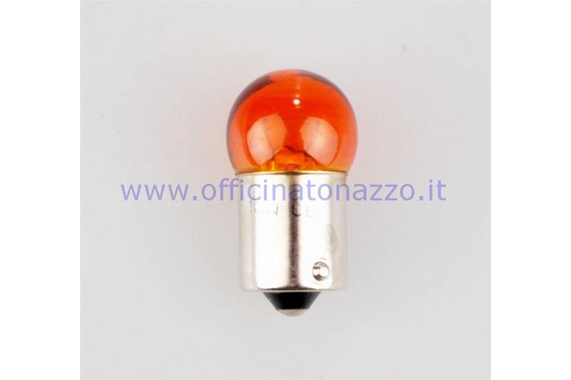 Lámpara para conexión de bayoneta Vespa, esfera naranja 12V - 10W