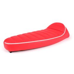 Selle -FASTBACK 2.0- rouge avec bordure blanche Vespa 50, ET3, Primavera