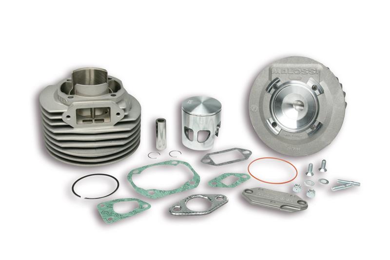 Cilindro Malossi MRH 135cc in alluminio aspirazione al carter o lamellare al Cilindro per Vespa Primavera - ET3 - Ape 50