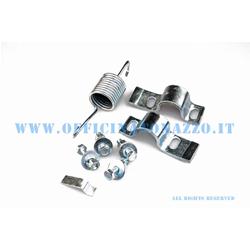 Bracket kit complete easel support of screws, and elastic spring clip for Vespa Rally, Sprint, Super, vnb3-6, vbb 1-2, super