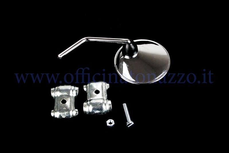 Round rearview mirror right or left chrome for Vespa shield