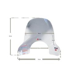 Windschutzscheibenabzug 'mit Chrombeschlägen für die Vespa GT200 - GTS250