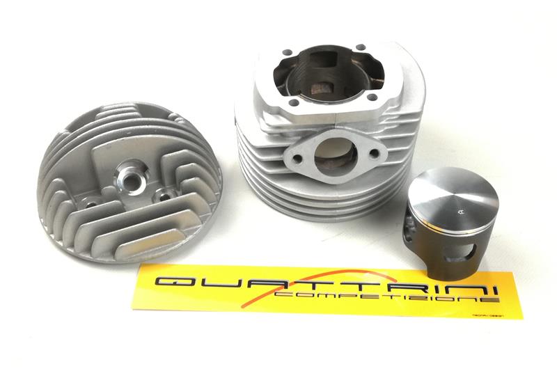 Cilindro Quattrini Competition 144cc M1B GTR Ø60 en aluminio con amplificador de escape para Vespa 50 - Primavera - ET3