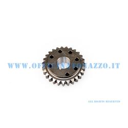 Pinion 27 meshes with primary DRT Z Z 68 (ratio 2.52) straight teeth for Vespa 50 - Primavera - ET3