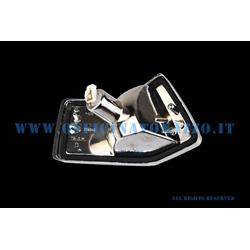 White right rear turn signal with chromed edges for Vespa PX - T5