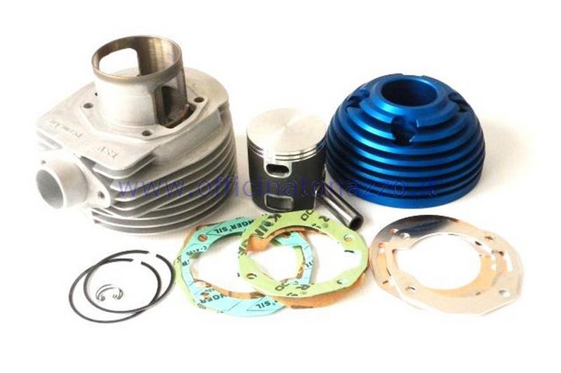 Cilindro Parmakit 177cc GT Ø63 corsa 57mm in alluminio candela centrale per Vespa 2 travasi