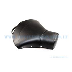 Selle pilote simple noire avec clous et surpiqûres pour Vespa VNB 1 > 6 - VBB 1 > 2 - VBA - VNA - GT - GTR - GL - Sprint - Sprint V. - TS - Rally - GS 160 - SS 180 - PX toutes versions