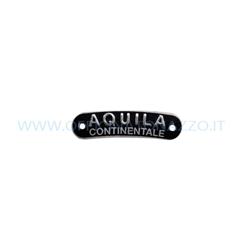 Targhetta "Aquila Continentale" in metallo per sella mis. 17mm x 64mm