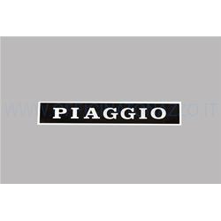 Placa adhesiva "Piaggio" negra, para Vespa PX - placa de asiento de PE