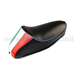 Single seat black springs hump tricolor flag Italy, Vespa 50 R - 50 Special