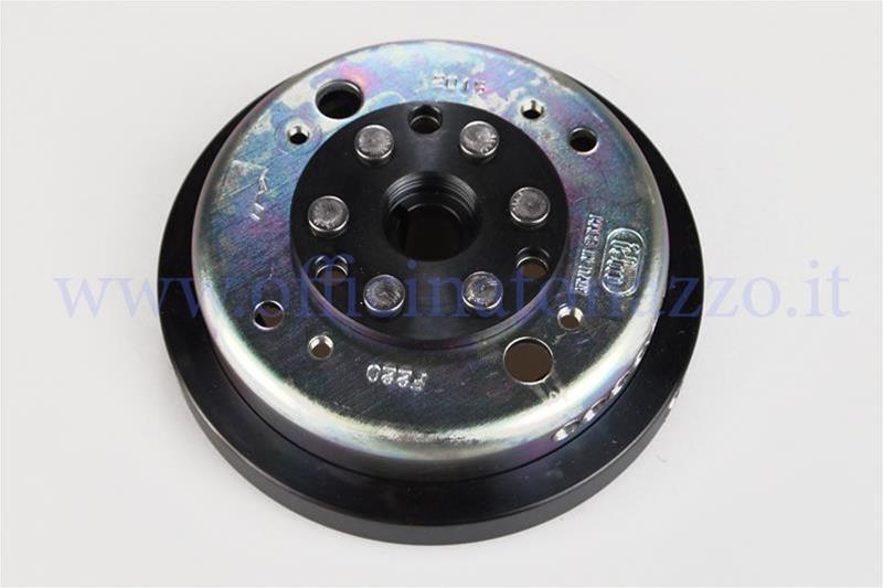Riveted IDM flywheel for Polini ignition without fan, weight 1.3 Kg, cone 20