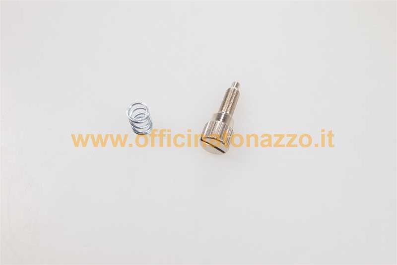 Screw and long spring of minimum adjustment for carburetor Polini Ø21 - Ø23 - Ø24