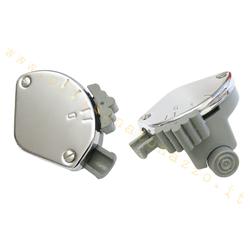 interrupteur de lumière grise avec couvercle chromé 2 plans pour Vespa 125 V15T (changement de baguette) - 125 V30T> V33T (affleurant Cambio)