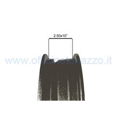 5620 - Jante alliage Tubeless 2.50x10 "gris métallisé pour Vespa Cosa et adaptable sur Vespa PX (valve et écrous inclus)