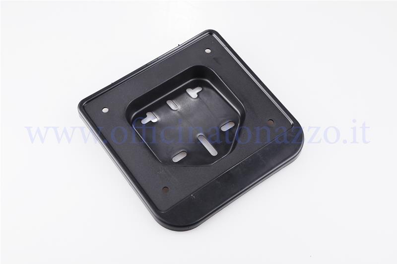 Black plastic plate holder for Vespa 50 (without screws)