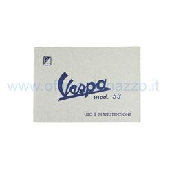 610037 - Libretto di uso e manutenzione per Vespa 125 del 1953