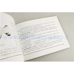 Booklet of use and maintenance for Vespa 125 U 1953