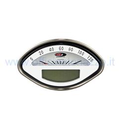 Odometer and digital tachometer 2.0 with white background for Vespa GT - GL - GS160 - Sprint