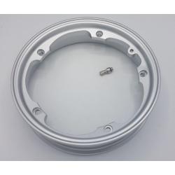 Circle tubeless alloy 2.10x10 channel "aluminum polished for Vespa PX - 50 - Primavera - ET3 (including valve and nuts)