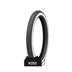 Kenda tire 2.25-17 33L white wall for Ciao moped