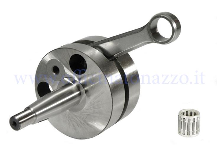 Cigüeñal Quattrini Competizione carrera 51mm, cono 20, biela 102mm específico para cárter C1 para Vespa 50 - Primavera - ET3