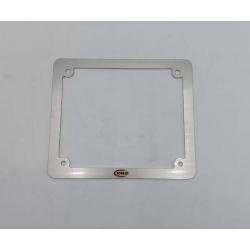 VMC license plate frame in stainless steel for Vespa 50