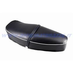 Two-seater black saddle with springs without lock for Vespa Sprint - VNB - TS - GL - GT - GTR