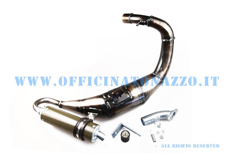 40308 - Expansion muffler Simonini Down & Forward for Vespa 50 - Primavera - ET3 for 125 cylinders (to fit on 50 cylinders)