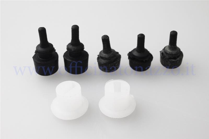 Kit tamponi sportello e boccole supporto sportello grande per Vespa 50 N - L - R - Special - Primavera - ET3