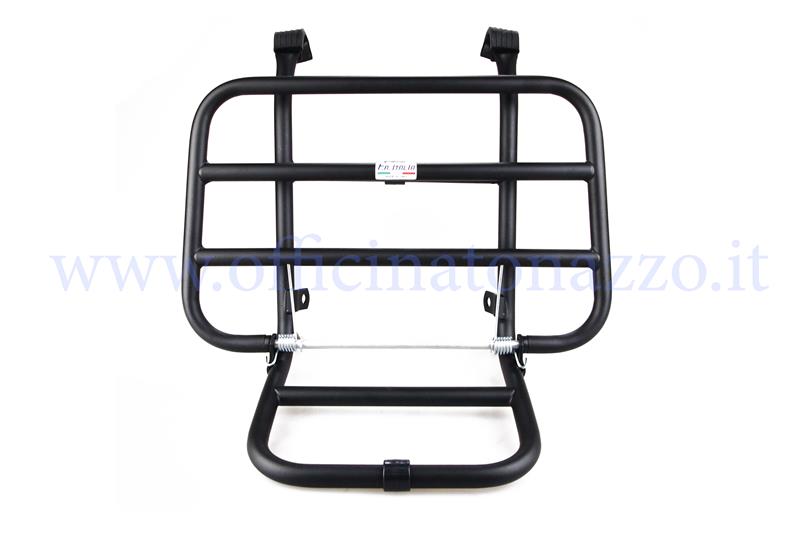 Black front luggage rack for Vespa PX - PE - LML - GT - GTR - GL - TS - GS - Rally - Sprint - Sprint Veloce - Super - VNB - VBB - VBA