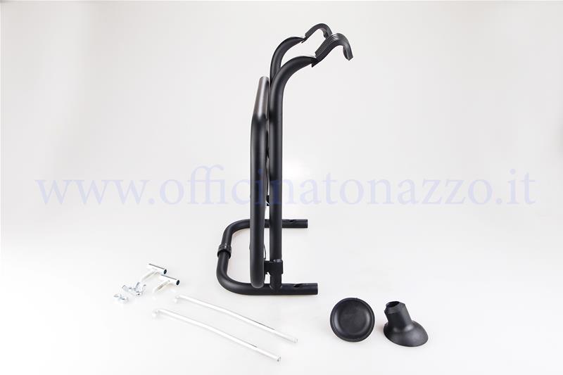 Black Front rack for all models Vespa 50 - Primavera - ET3 - PK all models