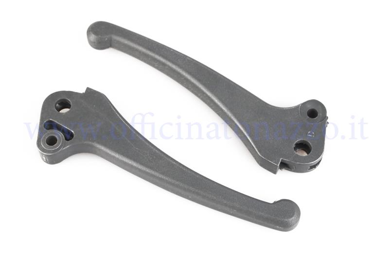 Pair of gray plastic levers for Vespa PK 50 S - PK XL - Automatic - ETS