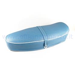 Two-seater saddle with springs in "blue jeans" color for Vespa 50 - Primavera