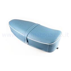 Two-seater saddle with springs in "blue jeans" color for Vespa 50 - Primavera