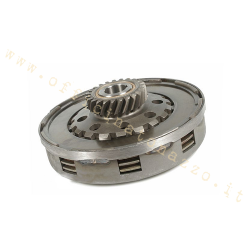 Gruppo frizione completo Ferodo, 4 dischi, 8 molle Ø flangia 115mm, pignone Z23 per Vespa PX200E Lusso `95->/ `98/MY/Cosa 2 200