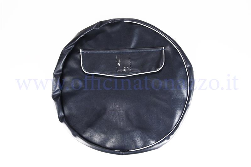Spare wheel cover dark blue without writing with document pocket for 10 "rim