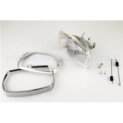 Siem plastic front light for Vespa 50 Special (complete with frame, internal support, springs and fixing screws)