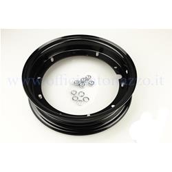 Cerchio ruota 3.00/3.50-10" nero in ferro per tutti i modelli di Vespa