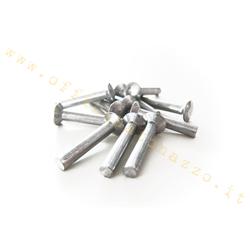 Rivet aluminium Ø3.5x23mm de fixation des bandes de repose-pieds Vespa embouts