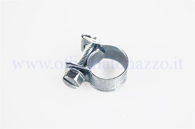 Abrazadera gasolina galvanizada Ø 12-14mm con tuerca para tubo gasolina Vespa