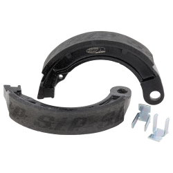 Ganasce freno SIP PERFORMANCE 8", posteriori, per Vespa 125 V1-33/VM/VN/VNA /VNB1-3T/150 VL/VB/VBA/VBB1T /VGL1 w 23 mm, 1 sede, per tamburo freno Ã˜ interno 127mm TUNING SPORT - alte prestazioni e tenuta di strada e grado AA - riparazione di prima classe
