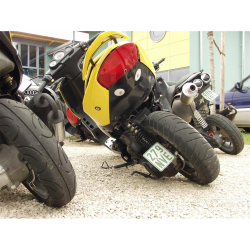 Cavalletto laterale BUZZETTI per PEUGEOT Jet Force, nero, grado B - riparazione decente