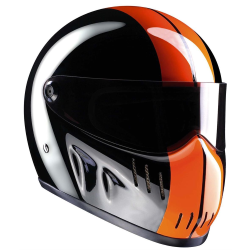 Casco BANDIT XXR, taglia XL, nero/arancio, con visiera, norma speciale ECE