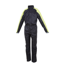 Tuta antipioggia TUCANO URBANO "Nano", nera, unisex, taglia L, 100% poliammide, traspirante, 100% impermeabile