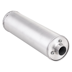 Silenziatore MMW RS2000, anche per sistemi di scarico PM/SIP NG, l 350 mm, Ã˜ 85 mm, Ã˜i 26 mm, alluminio, imbullonato per motori accordati