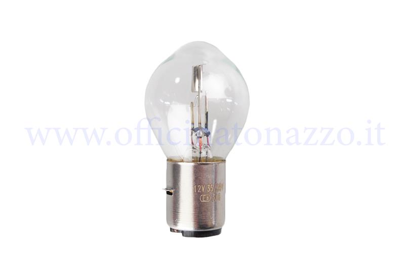 Bayonet fitting Vespa lamp, double-light sphere 12V - 35 / 35W