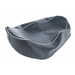 Coprisella PASCOLI per Vespa 125 VNA/VNB/Super/150 VBA/VBB /GL/Sprint/180SS, blu scuro, con guardolo grigio, senza cintura