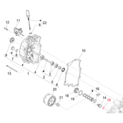 Rondella sensore pressione olio, PIAGGIO M10 mm, per Vespa GTS/GTS Super/GTV 300ccm HPE (`18-) anche per PIAGGIO HPE 300ccm 4T LC cioÃ¨ alluminio