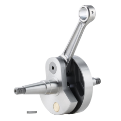Albero motore corsa lunga BFA MOTORI per Vespa 200 Rally VSE1T 33997 ->/P200E/PX200 E /Lusso/MY/Cosa valvola a disco, corsa 60,0mm, biella 110,0mm, biella forgiata, lucidata, perno 16mm, fasatura valvole: 142Â° /0Â° post TDC, cuscinetto argento bilanciato